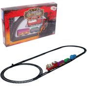 TREM CLASSICO LOCOMOTIVA VINTAGE TRENZINHO VAGÃO MUDA PISTA TRILHO FERRORAMA BRINQUEDO INFANTIL