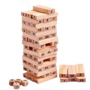 JOGO INFANTIL DE EQUILIBRIO EM MADEIRA TORRE 45 PEÇAS DESAFIO MINI