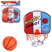 CESTA DE BASQUETE RETRATIL COM REDE E BOLA INFANTIL TABELA MINI ARO PORTA PAREDE ESPORTE