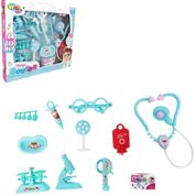 KIT MEDICO INFANTIL 10 PEÇAS DOUTOR ENFERMAGEM HOSPITAL COMPLETO BRINQUEDO ESTILO PROFISSIONAL