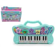 PIANO INFANTIL UNICORNIO SONS DE ANIMAIS MUSICA E LUZ TECLADO ELETRONICO VERDE