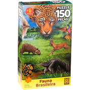 Quebra Cabeça Puzzle Fauna Brasileira 150 Peças Grow 3568