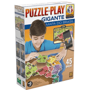 Quebra Cabeça Puzzle Play Gigante 45 Pçs Mapa do Brasil Grow