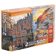 Quebra Cabeça Puzzle 500 Pçs Duplo Passeio Pela Europa Grow