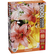 Quebra Cabeça Puzzle 1000 Peças Flowers Flores da Grow