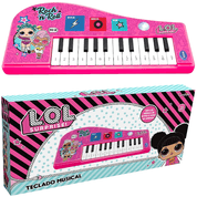 Piano Teclado Musical Infantil Luz Som Lol Surprise Candide