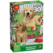 Quebra Cabeça Puzzle 30 Peças Cachorros Fofinhos Grow