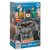 Quebra Cabeça Puzzle Liga da Justiça 200 peças Grow
