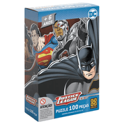 Quebra Cabeça Puzzle Liga da Justiça 100 peças Grow