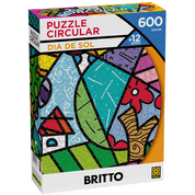 Puzzle 600Peças Circular Dia De Sol Romero Britto 04263 Grow