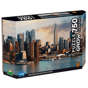 Puzzle 750 Peças Panorama Entardecer Em Nova York Grow