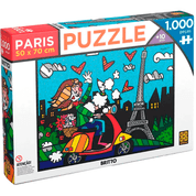 Quebra Cabeça Puzzle 1000 Peças Romero Britto Paris Grow