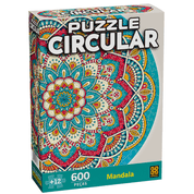 Quebra Cabeça Puzzle Com 600 Peças Circular Mandala Grow