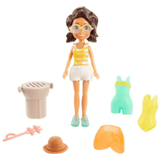 Boneca Polly Pocket Shani Kit Praia Fashion Gdm01 Mattel