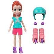 Boneca Polly Pocket Lila Com Patins e Capacete Chic Mattel GCY39