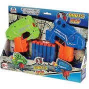Lançador de Dardos Duplo com 12 Dardos - X Darts - Braskit