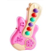 Brinquedo Guitarra Infantil Musical com Som Linda Colorida Brinquedo Musical para Criança Guitarra Baby