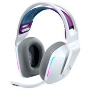 Headset Gamer Sem fio Logitech Lightspeed G733 RGB 7.1 PS4 e PC Branco - 981-000882