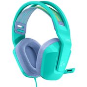 Headset Gamer Logitech G335 3.5mm para PC/PlayStation/Xbox/Switch/Mobile Arco Ajustável Verde