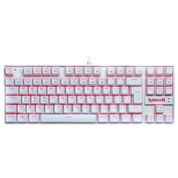 Teclado Gamer Redragon Kumara Lunar White Mecânico ABNT2 LED Vermelho Switch Brown K552W-2