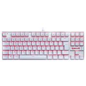 Teclado Gamer Redragon Kumara Lunar White Mecânico ABNT2 LED Vermelho Switch Brown K552W-2