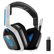 Headset Gamer Sem Fio Astro A20 PS5 Branco/Azul - 939-001877