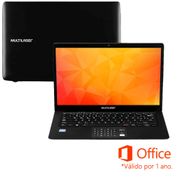 Notebook Multilaser Legacy Book Pentium J3710 14.1 64GB 4GB Win10 Home Preto + Assinatura Office - PC312