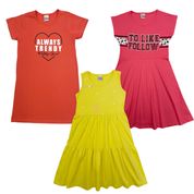 Kit 3 Vestidos Roupa Infantil Menina