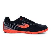 Chuteira Topper Drible V Futsal Preto/Coral