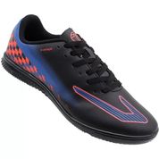 Chuteira Topper Society Strike III Jr Infantil - Preto+Azul