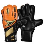 Luva Goleiro Three Stars Tigra Profissional - Laranja/Preto