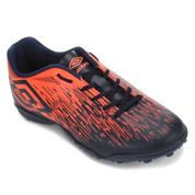 Chuteira Society Umbro Acid II - Marinho/Reef Coral