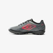 Chuteira Society Umbro Fast - Preto+Vermelho