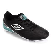 Chuteira Umbro Attak II Campo Preta e Verde