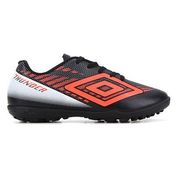 Chuteira Society Umbro Thunder - Preto/Coral/Branco