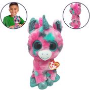 Pelúcia Ty Unicórnio Gumball 22cm Colorido Beanie Boos Toyng