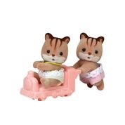 Sylvanian Families - Esquilos Gêmeos Walnut - Epoch