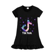 Vestido Infantil Tik Tok Preto