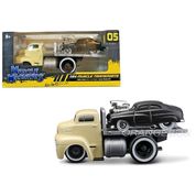 Ford Coe Flatbed 1950 + Mercury 1949 1:64 Maisto Muscle Machines