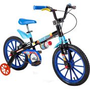 Bicicleta Infantil Aro 16 Tech Boys Nathor Preto e Azul