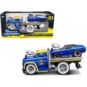 Chevrolet C60 Flatbed 1966 + Camaro SS 396 1969 1:64 Maisto Muscle Machines