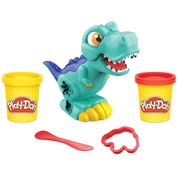 Conjunto Play-Doh Dinossauro Mini T-Rex Hasbro F1337 com 2 Potes de Massa e Acessórios