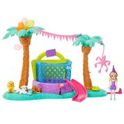 Conjunto Polly Pocket Mattel Parque de Diversão dos Cachorrinhos GWD80