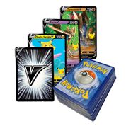 Lote Pack Pokémon 50 Cartas Aleatórias E Pokémon V Garantido