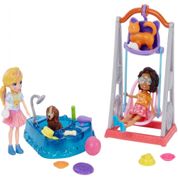 Conjunto Polly Pocket Balanço Pet Wash N Wag GFR06 Mattel