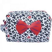 Necessaire Minnie Preto Branco Laço: Disney