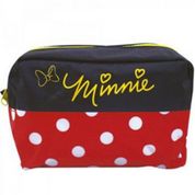 Necessaire Preto E Vermelho Minnie: Disney