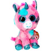 Pelúcia Infantil Ty Beanie Boos 16cm Unicórnio Rosa Gumball