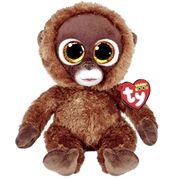 Pelúcia Ty Macaco Marrom Chessie Infantil e Adulto de 16cm Premium