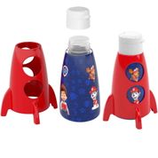 Kit 2 Garrafas de Foguete Infantil Giratória da Patrulha Canina 360ml